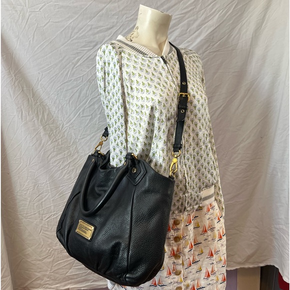 Marc Jacobs classic Q black leather shoulder 2 way bag - Picture 3 of 13